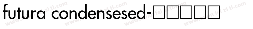futura condensesed字体转换